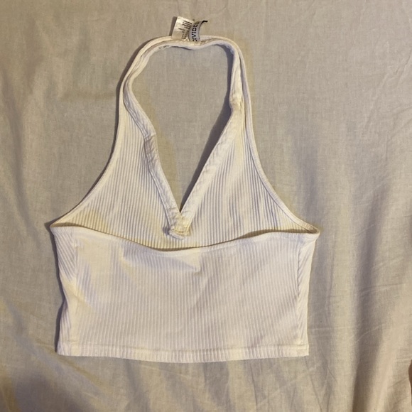 Ribbed halter top - Picture 2 of 2